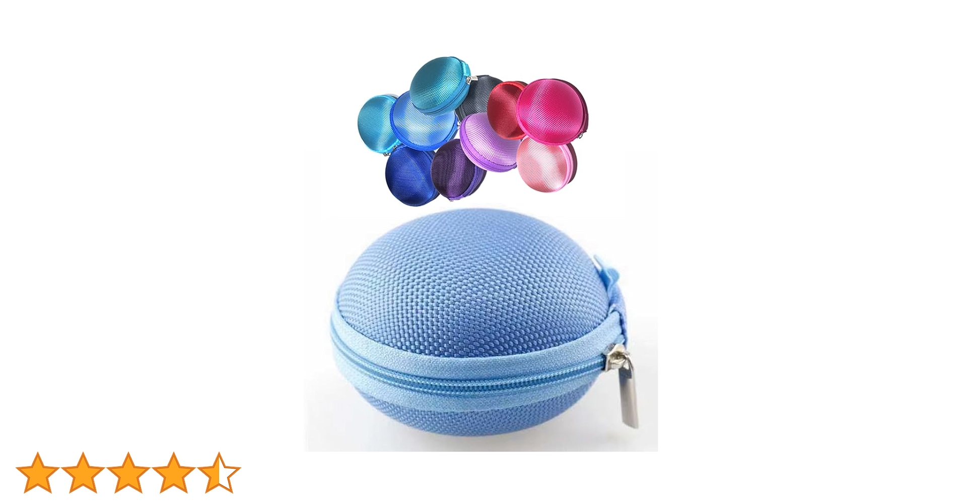 Earbuds Cases, Round Earbuds Case, 10 Pack, Protective